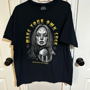 Black Graphic Tee - Make Your Own Luck